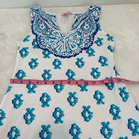 Lilly Pulitzer Harper to the Sea Shift Dress Turtle Fish XXS - Picture 8 of 9